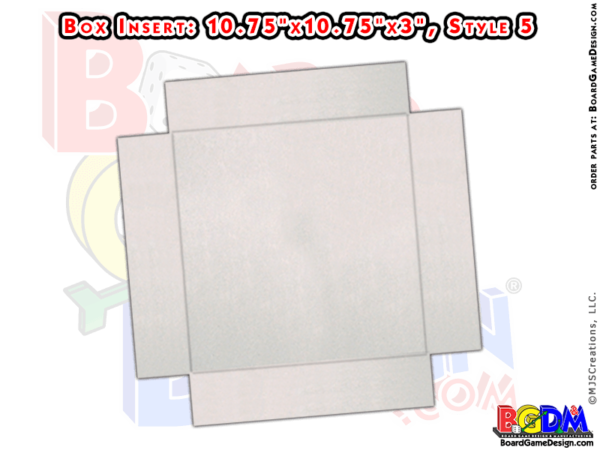 BoxInsert for Quad-Fold Gameboard (Style 5)