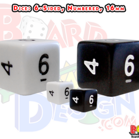 6 sided numbered dice, d6