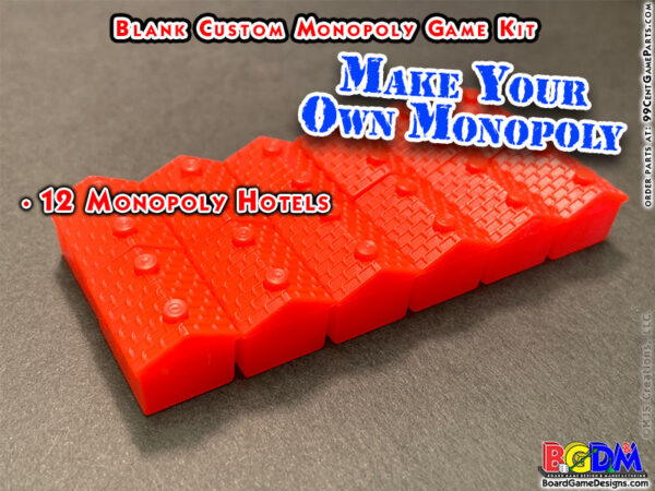Blank Custom Monopoly Game Kit: Houses