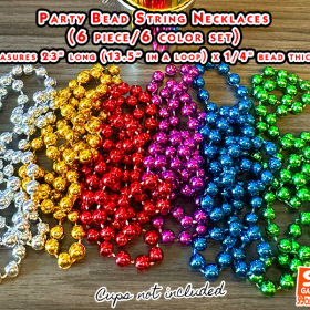 Mardi Gras Party Necklace Beads