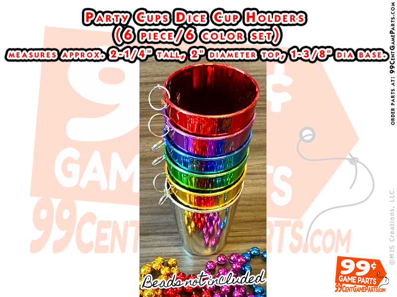 Mardi Gras Bead Cup Holders/Party Cups