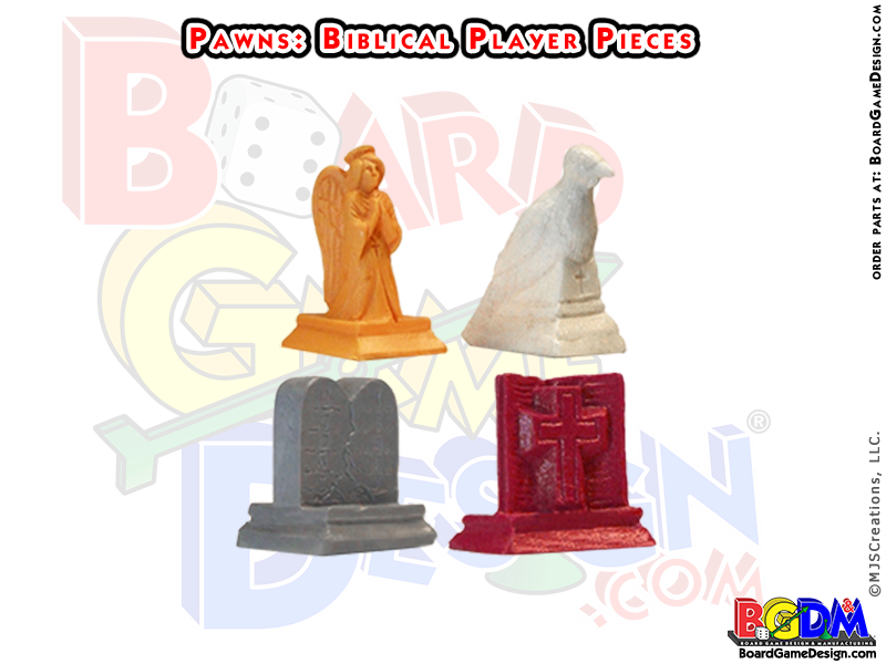 Pawns (Biblical Player Pieces) 4 color set