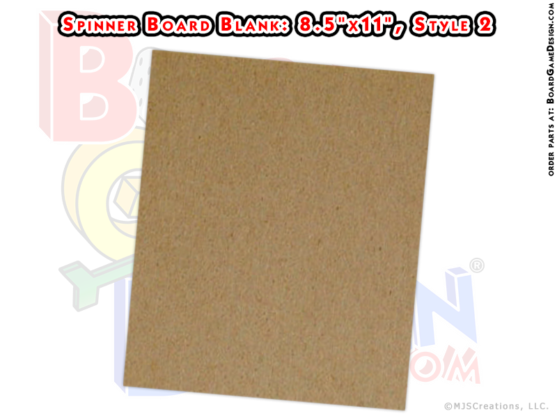 Spinner Board 5"x5" BLANK (STYLE 1) with Arrow & Base